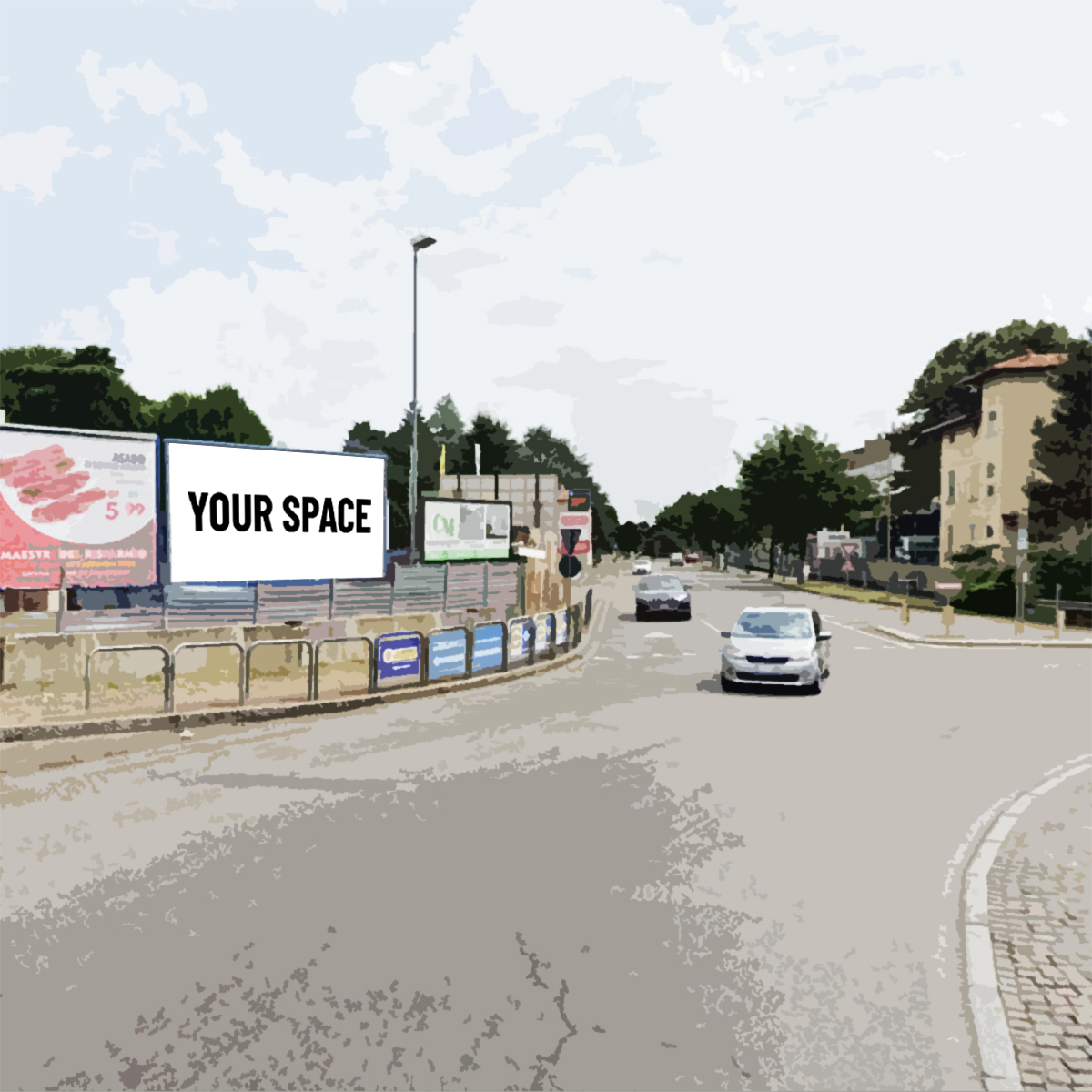 SPAZIO PUBBLICITARIO 600 x 300 Via Gian Pietro Clerici (GERENZANO) Dal 19/10/2026 al 01/11/2026 14 giorni